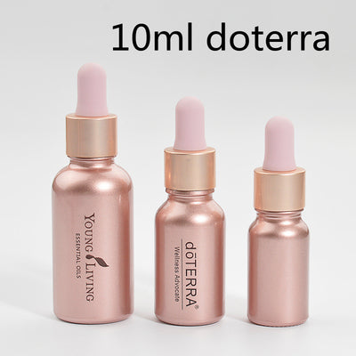 Botella Gotero de Vidrio Ámbar Rose Gold - Frasco Vacío para Aceites Esenciales y Cosméticos DIY - Image 11