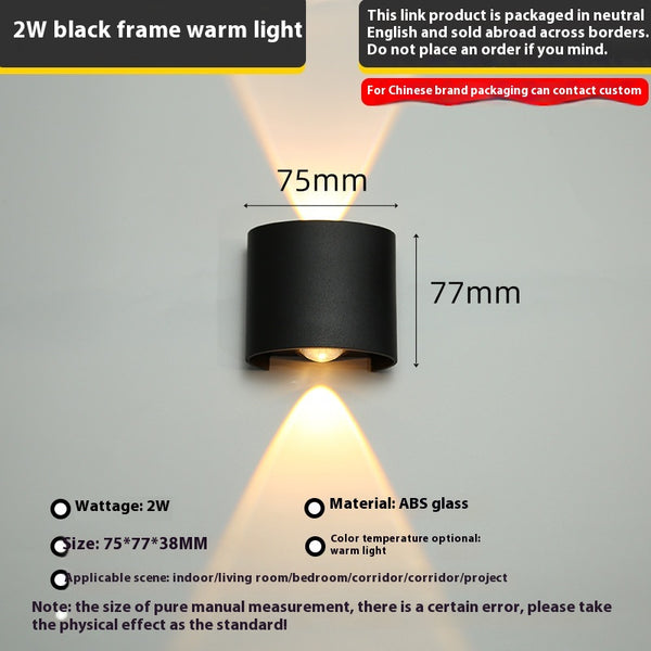Lámpara LED de Pared Exterior Impermeable para Hoteles y Pasillos