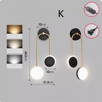 Lámpara de Pared Moderna sin Instalación para Dormitorio y Pasillo - Image 30