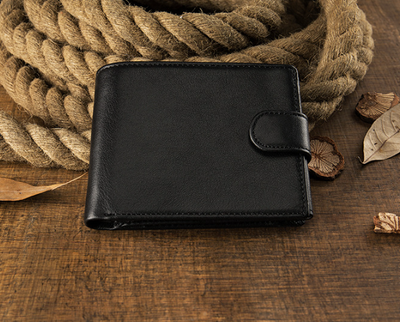 Billetera Corta de Cuero Genuino Personalizada para Hombre - Image 9