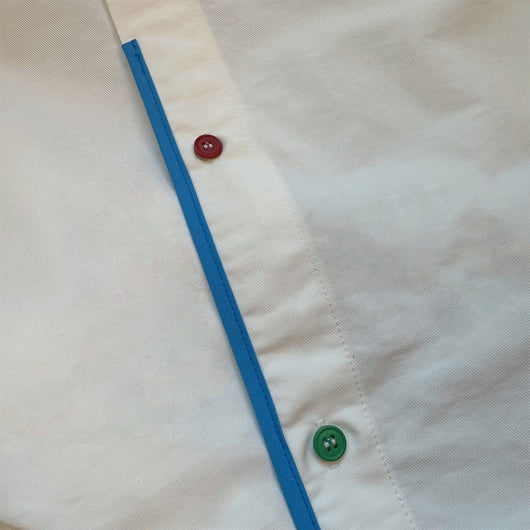 Camisa Suelta con Bolsillos de Contraste para Hombre y Mujer - Image 3