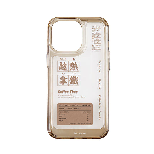Funda para Teléfono con Botón Metálico Estilo Café - Image 2