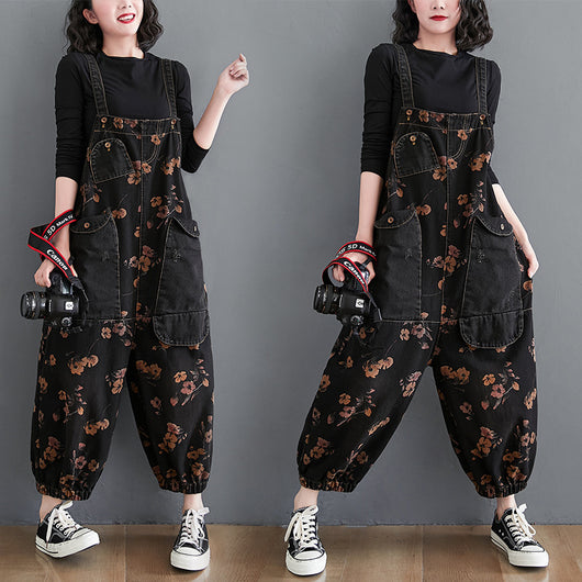 Jumpsuit Retro Ancho de Pierna para Mujer - Corte Holgado y Elegante - Image 6