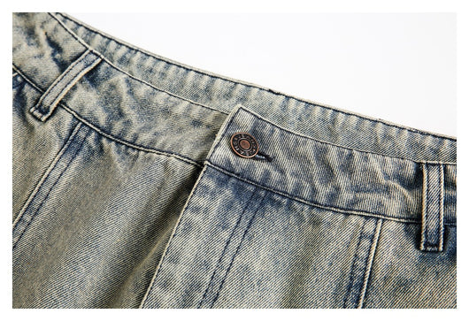Pantalones Vaqueros Retro Lavados Baggy Straight para Hombre y Mujer - Image 23