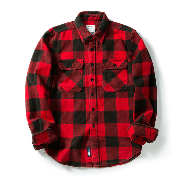 Cardigan Tipo Camisa Suelta a Cuadros Multicolor