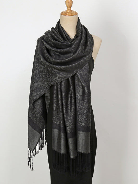Rebozo Étnico Paisley en Jacquard de Cashemira - Image 34