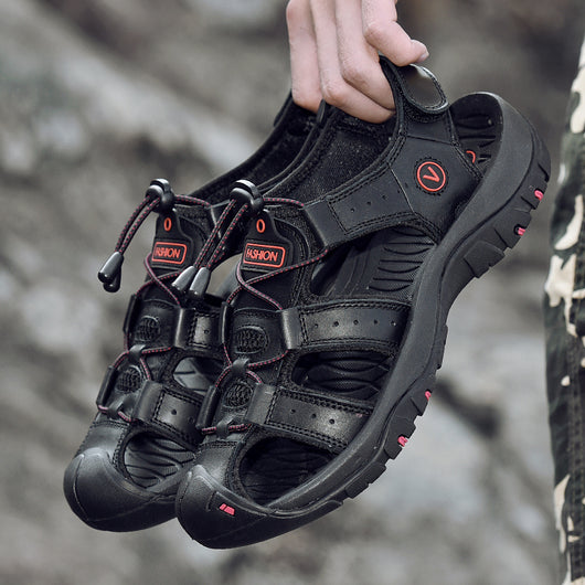 Sandalias Deportivas de Cuero para Hombre - Comodidad y Estilo Casual - Image 3