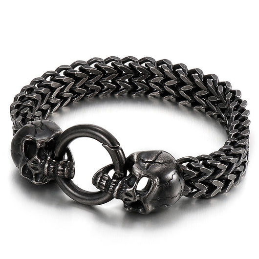 Anillo Calavera Retro en Acero Titanio para Hombre - Image 5
