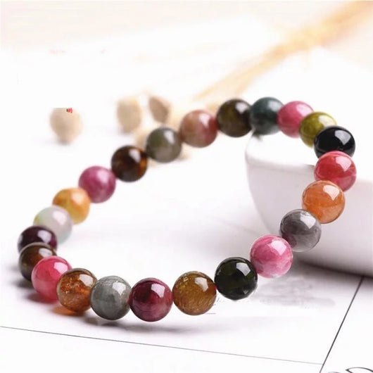 Pulsera de Turmalina Natural Multicolor - Image 9