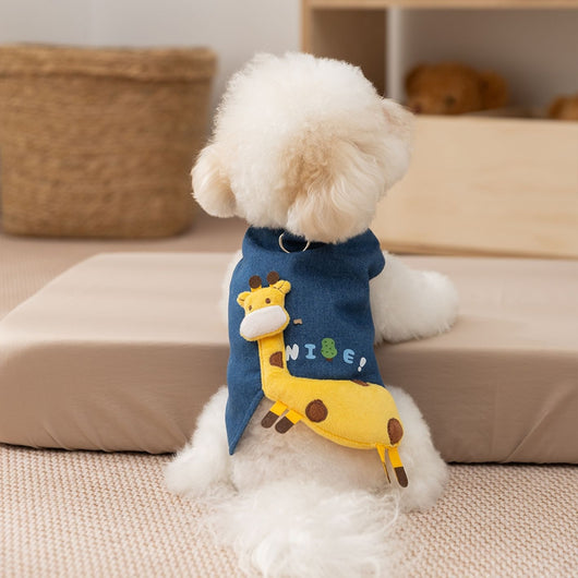 Chaleco Denim 3D con Venado y Forro Polar para Perros y Gatos Pequeños - Image 8