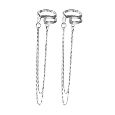 Aretes de Plata Esterlina 925 Doble Capa - Diseño Minimalista Lujo Ligero - Image 5