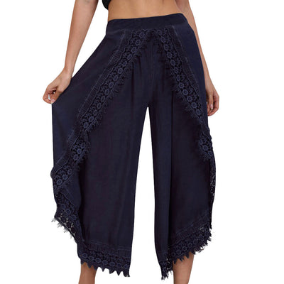 Pantalones Anchos de Encaje Elegante - Image 5