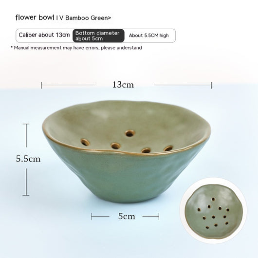 Cuenco Cerámica Zen con Flores Caladas Estilo Chino - Image 10