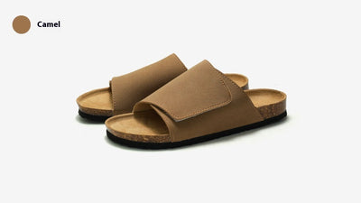 Pantuflas de Corcho y Cuero para Hombre - Sandalias Retro Cómodas - Image 17