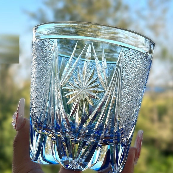 Vaso de Whisky de Cristal Tallado a Mano - Diseño Personalizado Premium