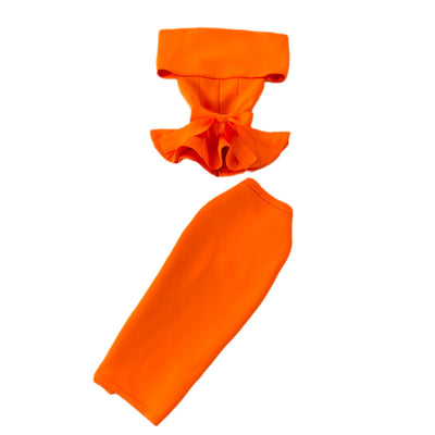 Conjunto de Dos Piezas: Top Corto Asimétrico con Volantes - Image 5