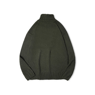 Suéter Cuello Alto Ajustado para Hombre y Adolescente - Tejido Cálido Invierno - Image 9