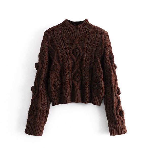 Suéter Corto Tejido para Otoño e Invierno - Base Versátil
