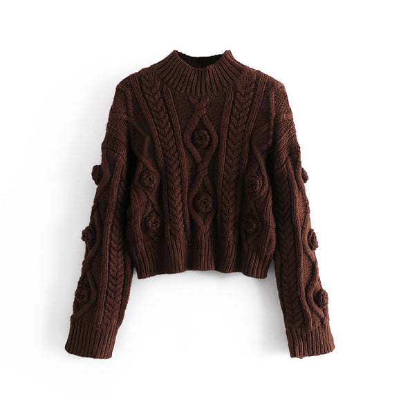 Suéter Corto Tejido para Otoño e Invierno - Base Versátil