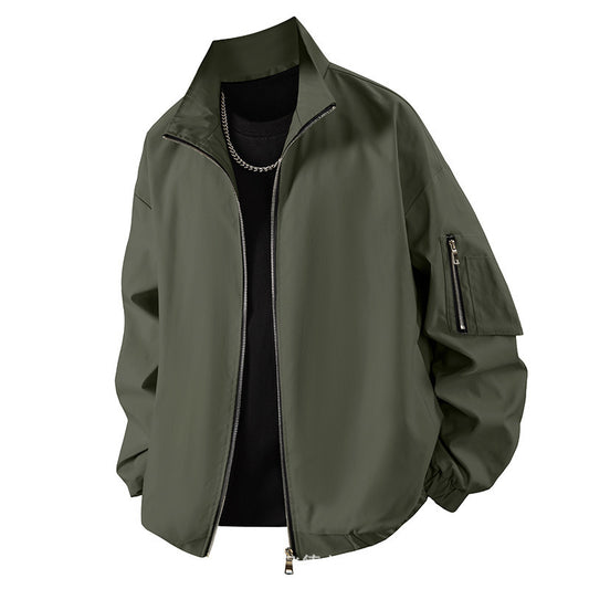 Chaqueta de Trabajo Holgada Estilo Americano para Primavera y Otoño