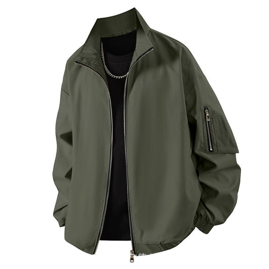Chaqueta de Trabajo Holgada Estilo Americano para Primavera y Otoño