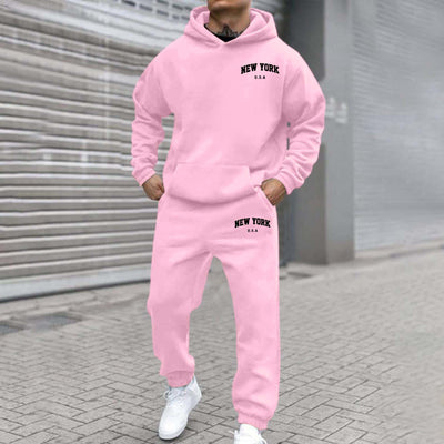 Sudadera con Capucha Forrada en Polar con Diseño Estampado para Hombre - Image 10