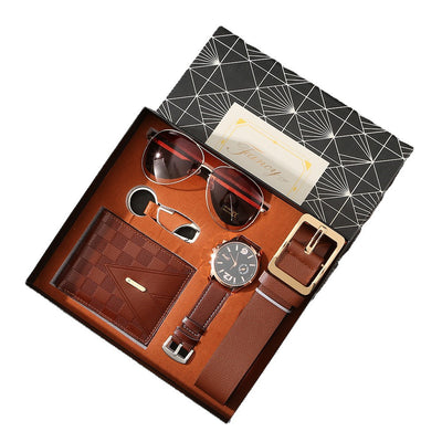 Set de Accesorios Premium para Hombre: Cartera, Cinturón, Reloj y Lentes de Sol - Image 3