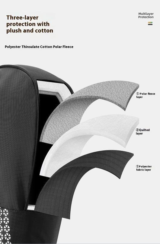 Guantes Protectores para Bicicleta de Montaña Invierno con Cobertura de Manillar - Image 19