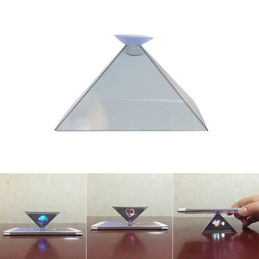 Pirámide Proyector Holográfico 3D de Realidad Virtual sin Gafas - Image 8
