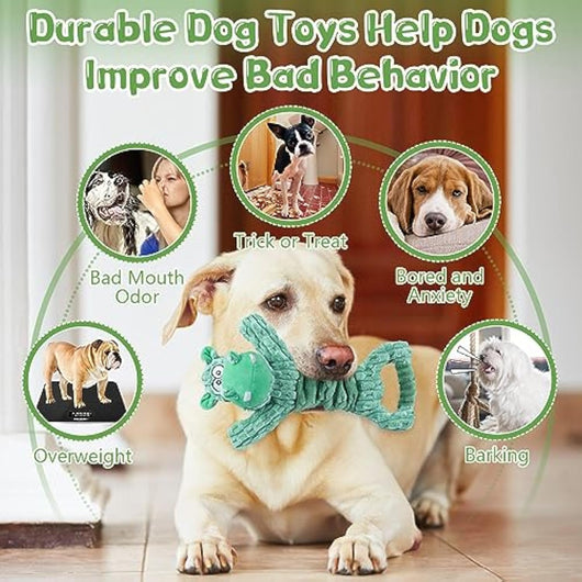 Juguetes para Perros Chirriantes de Peluche - Juegos de Tracción para Mascotas Pequeñas, Medianas y Grandes - Image 6