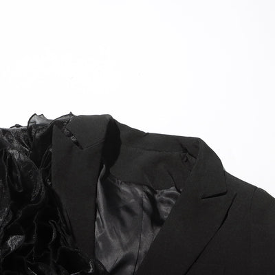 Blazer Mujer Diseño Asimétrico con Volantes en Tul - Image 14