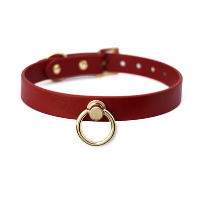 Collar de Cuero Genuino con Ribete para el Cuello