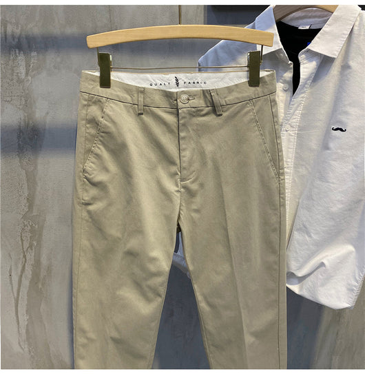 Pantalones Retro Estilo Coreano Ajustados de Algodón Versátil - Image 31