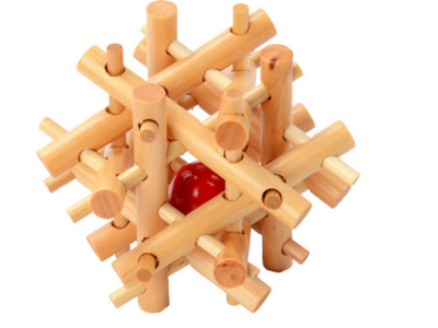 Puzzle de Bloqueo Kongming - Juguete Educativo de Bambú - Image 23
