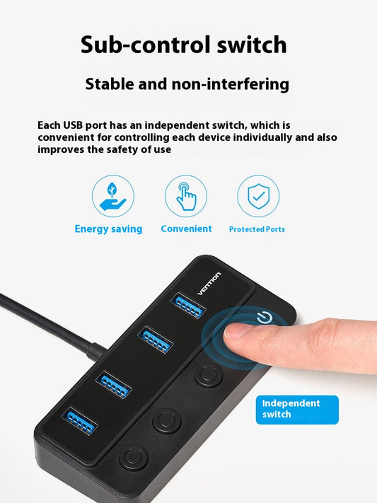 Estación de Expansión USB Multi-interfaz Vention - Dock Extensor Universal - Image 2