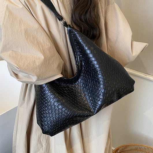 Bolso de Hombro Retro Premium para Mujer - Bolso Tejido de Gran Capacidad - Image 3