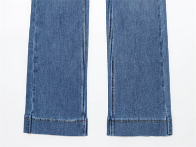 Jeans Cintura Alta con Detalles de Moda Europea y Americana - Image 17