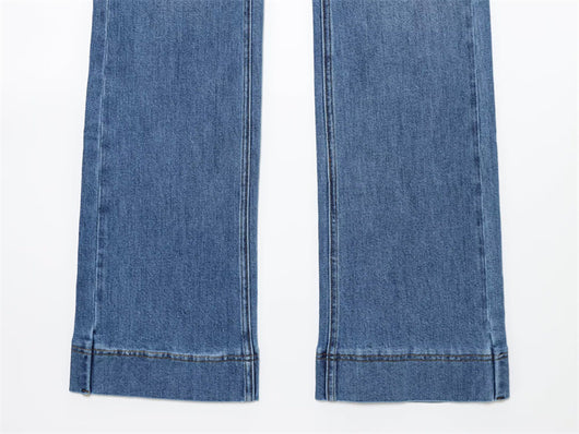 Jeans Cintura Alta con Detalles de Moda Europea y Americana - Image 17