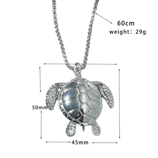 Collar de Tortuga Marina en Plata para Hombre - Image 4