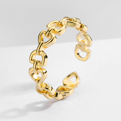 Conjunto de Joyería Minimalista Carta de Amor - Anillo, Pulsera y Aretes - Image 10