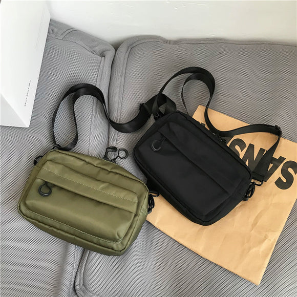 Bolsa Mensajero Estilo Hong Kong - Mochila Urbana de Hombro Único