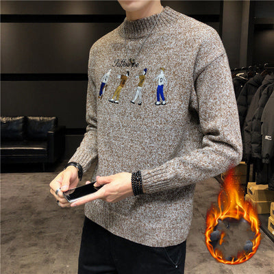 Suéter Holgado de Cuello Redondo para Jóvenes - Perfecto para Invierno - Image 5