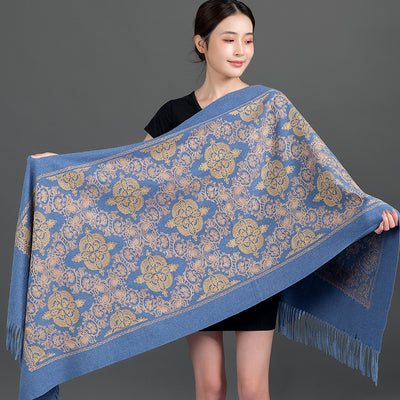 Bufanda Coreana con Bordado de Corona - Accesorio Versátil para Invierno y Primavera - Image 8