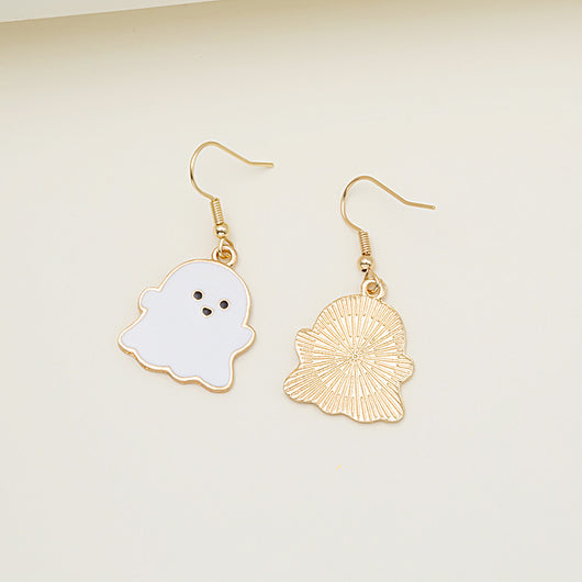 Aretes Halloween Calabaza Goteo de Aceite Aleación Joyería Espeluznante