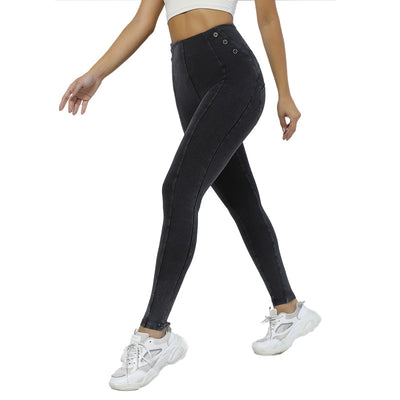 Pantalones Yoga Levanta Glúteos con Botones Laterales para Mujer - Image 3