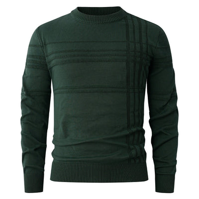 Suéter Tejido Cuello Redondo Clásico para Hombre - Image 16