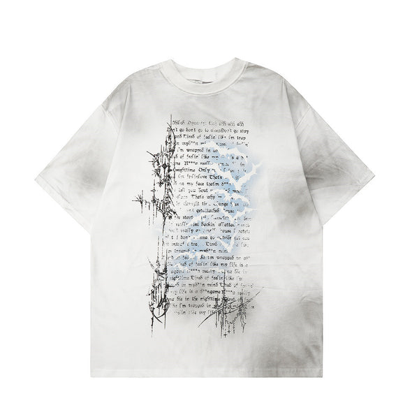 Playera Hombre Estampado Murciélago Dark Bat