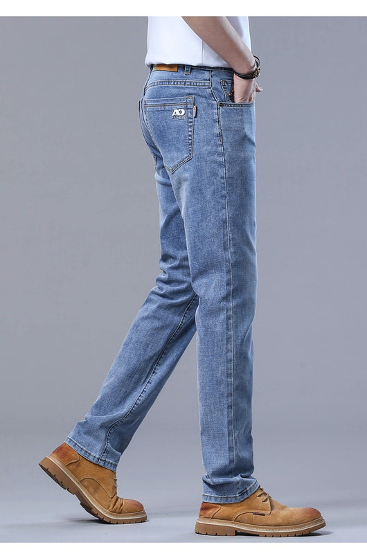 Jeans Rectos Sueltos de Seda de Hielo para Verano - Image 9