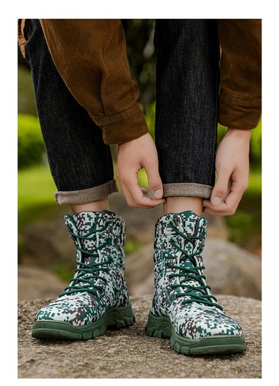 Botas de Senderismo Camuflaje Talla Grande con Forro Polar y Suela Reforzada - Image 13