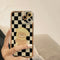 Funda para Celular Osito a Cuadros - Diseño Suave y Protector